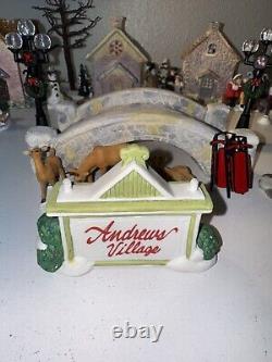 Beautiful Miniature Winter Village Set Up Christmas Village / Winter Wonderland