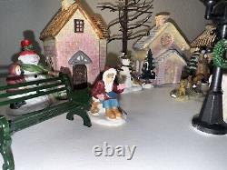 Beautiful Miniature Winter Village Set Up Christmas Village / Winter Wonderland