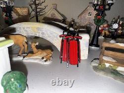 Beautiful Miniature Winter Village Set Up Christmas Village / Winter Wonderland