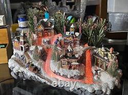 Beautiful Pre-own Fiber Optic Christmas Village