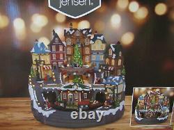 Berkley Jensen Holiday Christmas Village Light Up Animated Music Train Tree