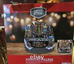 Berkley Jensen Holiday Christmas Village Light Up Animated Music Train Tree