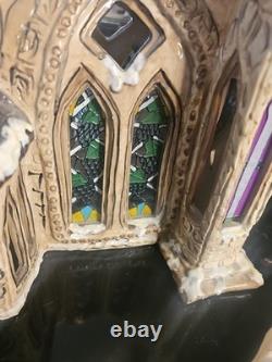 Blue Sky Clayworks Christmas Stained Glass Cathedral By Heather Goldmic
