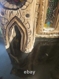 Blue Sky Clayworks Christmas Stained Glass Cathedral By Heather Goldmic