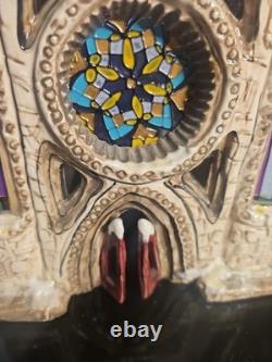 Blue Sky Clayworks Christmas Stained Glass Cathedral By Heather Goldmic