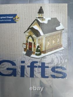 Boy Scouts of America Lighted Chapel Christmas Scouting Village 2015 Rare