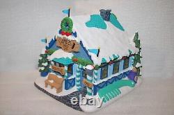 Bradford Exchange Hawthorne Village Rudolph's Christmas Town Bumble's Barber NIB