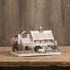 CHRISTMAS CARDBOARD AMERICAN RED FARM HOUSE LIGHTED Ragon House SW162919