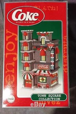 Coca-cola Town Square Collection Cf1136 Pizza Parlor Lighted Nib 2001