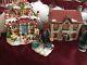 Collectable Christmas 11 Miniature Lit Houses With 5 Accesories And Storage Bins