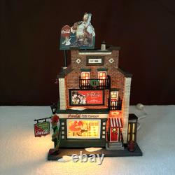 COMPLETE! Dept 56 Coca-Cola Soda Fountain Christmas in the City Village 59221