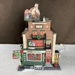 COMPLETE! Dept 56 Coca-Cola Soda Fountain Christmas in the City Village 59221