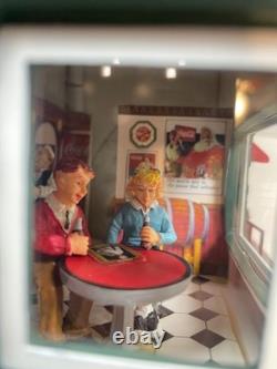 COMPLETE! Dept 56 Coca-Cola Soda Fountain Christmas in the City Village 59221