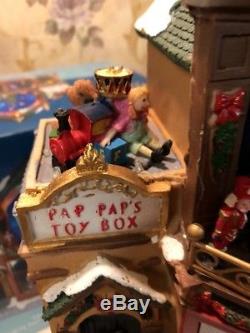 Carole Towne CHRISTMAS Collection Pap Pap's Toy Box Animated Lighted 11