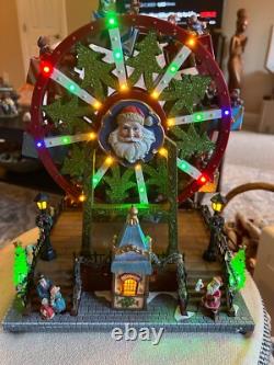 Carole Towne Collection Santas Christmas Ferris Wheel LED Lights Holiday Decor