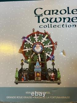 Carole Towne Collection Santas Christmas Ferris Wheel LED Lights Holiday Decor