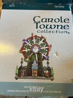 Carole Towne Collection Santas Christmas Ferris Wheel LED Lights Holiday Decor