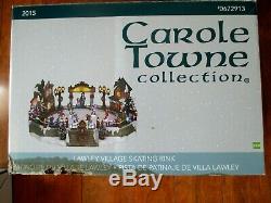 Carole Towne Lawley Village Ice Skating Rink VERY Rare! Great with lemax dept 56