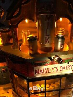 Carole Towne Lemax Animated Malvey's Dairy NIB Christmas Village Lighted Musical