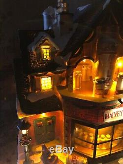 Carole Towne Lemax Animated Malvey's Dairy NIB Christmas Village Lighted Musical