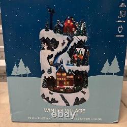 Carole Towne Winter Village Christmas Train Cable Cars LED Musical 2024 NEW