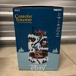 Carole Towne Winter Village Christmas Train Cable Cars LED Musical 2024 NEW