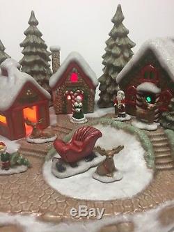 Ceramic Christmas Village Hand Painted Made In The 1980s Electric