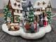 Ceramic Christmas Village, Light Up Village Scene with Ceramic People Tree 10 Pc