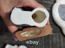 Ceramic Christmas Village, Light Up Village Scene with Ceramic People Tree 10 Pc