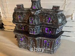 Cermic Haunted House 1977 Vintage? Bryon Mold New, 6 Piece, haunted Mansion, light