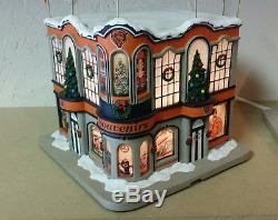 Chicago Bears Lighted Christmas Hawthorne Village Diner-Rest-Souv-Train-Theatre