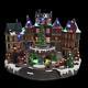 Christmas Animated Holiday Downtown Display Village Decor LED Light Music