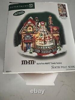 Christmas Department 56 North Pole Series M&M's Candy Factory withBox Works #56773