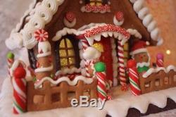 Christmas Gingerbread House Kurt Adler Battery Operated Village Decorations