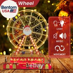 Christmas Rotating Ferris Wheel with LED Lights, 18 Big Christmas Animated Deco