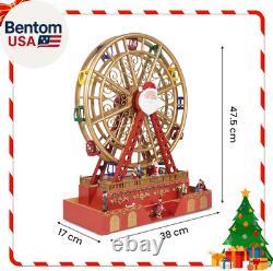 Christmas Rotating Ferris Wheel with LED Lights, 18 Big Christmas Animated Deco