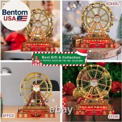 Christmas Rotating Ferris Wheel with LED Lights, 18 Big Christmas Animated Deco