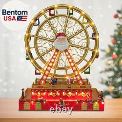 Christmas Rotating Ferris Wheel with LED Lights, 18 Big Christmas Animated Deco