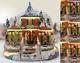 Christmas Snow Village Norther Lights Toy Store with Fiber Optic and LED Color