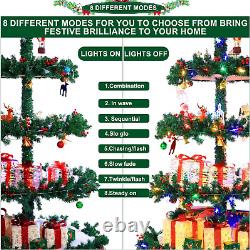 Christmas Tree Christmas Village Tree, 6.5FT Prelit DIY Christmas Village Layere