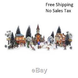 Christmas Village 30-Piece Battery Operated Set Holiday animated, musical, light