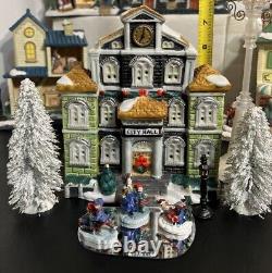 Christmas Village Collection 8 Homes Lot With Accessories 8-9H