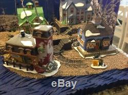 Christmas Village Display Platform Dept 56 New England Ocean Scene, All Incl