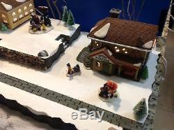 Christmas Village Display Platform W 3 Dept56 New England Houses And Scene