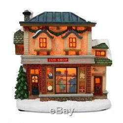 Christmas Village Holiday Town Square Vintage Style Musical Carols LED Lit 30 Pc