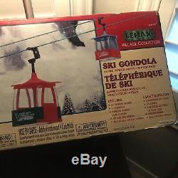 Christmas Village Lemax Ski Gondola NIB Rare