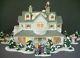 Christmas Village Lighted Ceramic House & Accessories People Santa Snowman Trees