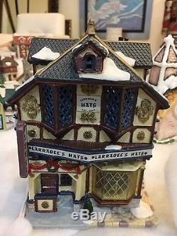 Christmas Village Lot of 43 pieces, 23 porcelain lighted houses + more