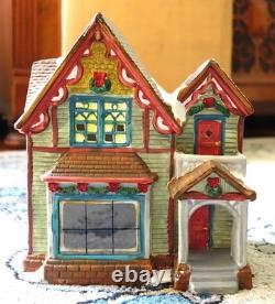 Christmas Village Porcelain 9 Buildings