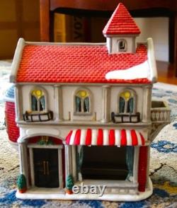 Christmas Village Porcelain 9 Buildings